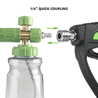 Pistolet à Mousse Nettoyage Haute Pression 5000 PSI pour Camion, Détailing Automobile Extérieur, Mousse Épaisse et Douce, Lance à Mousse