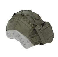 500D Nylon Pour Paintball Rapide Casque Gamme Vert Noir Avec Batterie Arrière Poche Tactique Casque Couverture