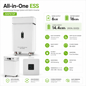 Système de stockage d'énergie domestique mobile 16 kWh 6 kW avec entrée solaire MPPT 9000 W – Direct Usine - Product Image 4
