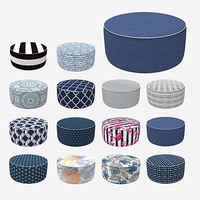 Pouf gonflable de Luxe Portable avec housse en tissu