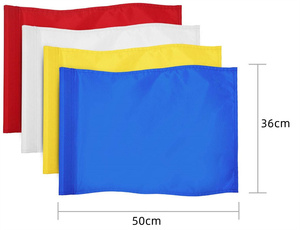 Drapeau de <span class=keywords><strong>golf</strong></span> 20x14 pouces en nylon 420D avec tube en plastique, double drapeau pour practice de <span class=keywords><strong>golf</strong></span>, logo personnalisé - Product Image 1