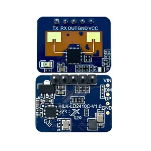 24G düşük maliyetli hlk-ld2410c hareket dedektörü insan vücudu varlığı mmwave Radar modülü değiştirme sensörü