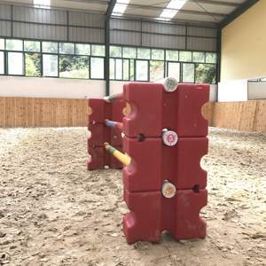 Cavaletti khối PVC cưỡi ngựa nhảy khối trọng lượng nhẹ bền trở ngại giải pháp - Product Image 1