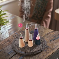 Cône d'encens géant en bois naturel aromatique essentiel à refoulement inversé