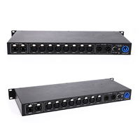Extenseur de réseau 8 voies avec 8x512 4096 canaux Artnet vers DMX pour éclairage de scène DJ, solution de contrôleur LED 220V