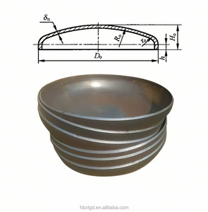 Capuchon <span class=keywords><strong>de</strong></span> tuyau à souder bout à bout en acier inoxydable 4 pouces SCH40 haute pression ASME B16.9 sans soudure SS304/316, 1 pièce - Product Image 3