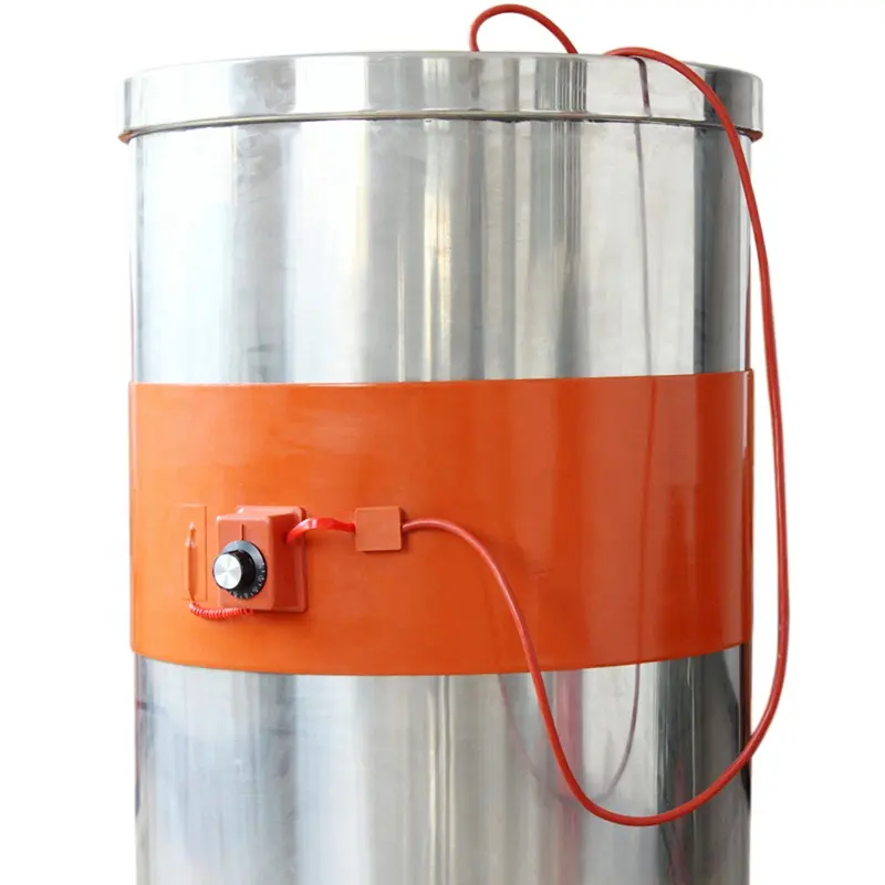 220V 110V 20-200L Flexibele Siliconen Band Drum Heater Deken Voor Olie Biodiesel Plastic Metalen Vat Gas Tank