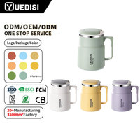 Tasse à thé YUEDISI personnalisée 600 ml, grande capacité, isotherme, en acier inoxydable 304, avec cuillère et paille
