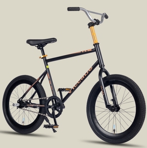Bicicleta sin cola con cuadro de acero de alto carbono, rueda de 20 pulgadas, horquilla rígida sin suspensión, capacidad de carga de 150 kg, para uso en carretera y saltos en tierra. - Product Image 6