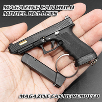 Pistola de Supervivencia G34 Mini 1:3 2024, Pistola de Juguete de Aleación de Metal Resistente, Llavero con Modelo de Pistola, Regalo para Adultos y Niños, Ensamblable y Desmontable, Jedi