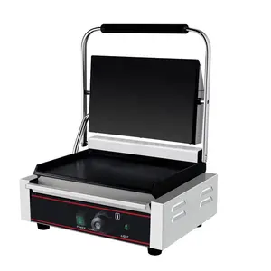 CHZ-820B Volledig Gladde Bovenste En Onderste Commerciële Elektrische Contactgrill Sandwich Persgrill Broodrooster