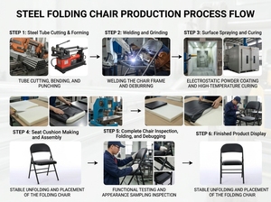 Wholesale Cheap <strong>Outdoor</strong> Garden <strong>Stackable</strong> Black Steel All Metal Folding <strong>Chairs</strong> for Events Folding <strong>Chairs</strong> and <strong>Stackable</strong> <strong>Chairs</strong> - Product Image 4