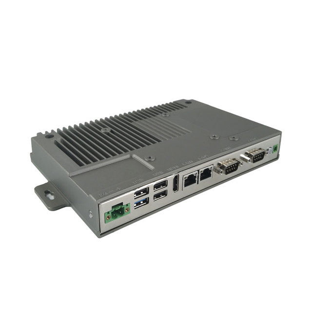 EVUC Ultra Slim Fanless J1900 Embedded Industrial Mini PC Windows 7/Linux Support Dual LAN for Soft Route in Stock