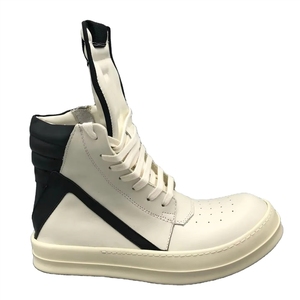 2025 신상 릭 하이탑 워킹 블랙 플랫 스포츠 여성 디자이너 명품 브랜드 남성 스니커즈 - Product Image 5