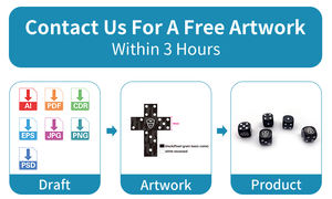 手作りカスタムD6 RPG DnDアクリル卓上ゲーム高品質多面体正方形液体プラスチックサイコロ新しいタイプ特別カスタム - Product Image 4