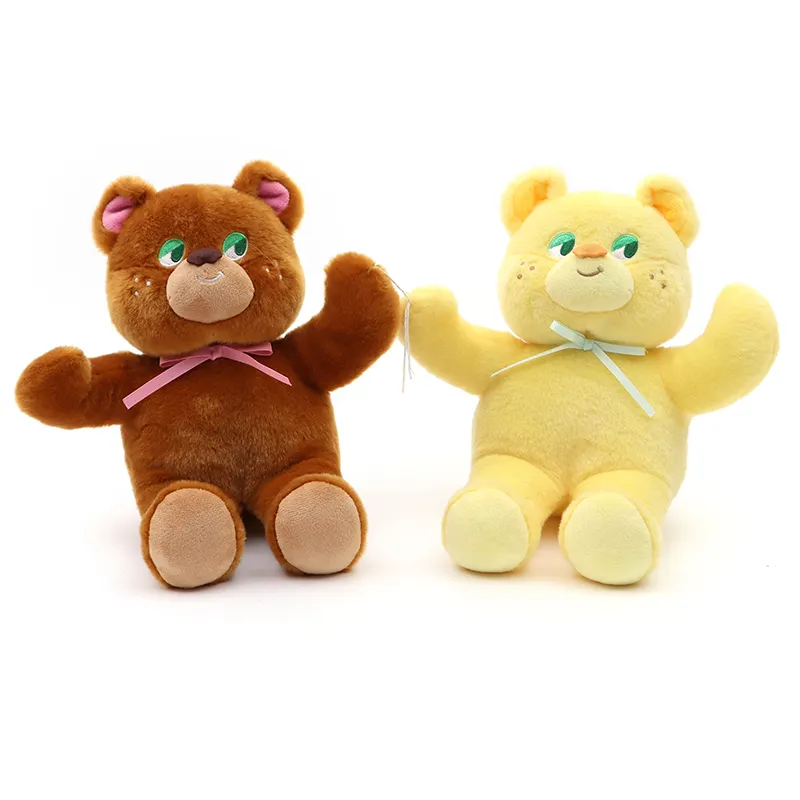2023 Neues Design Benutzer definierte Teddybär Bestickt Lustige OEM Stofftier Für Baby Gefüllte Plüsch PP Baumwolle Tiers pielzeug Hersteller
