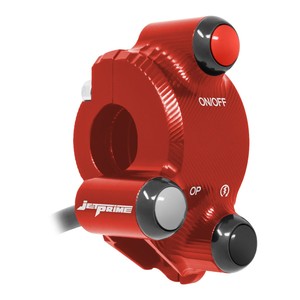 Cubierta de control del acelerador con interruptor integrado en el manillar para Ducati Hypermotard 821 (Rojo) - Product Image 2