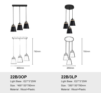Lustre SkyCam de style traditionnel moderne E27 E26, lampe de décoration, luminaire suspendu d'intérieur
