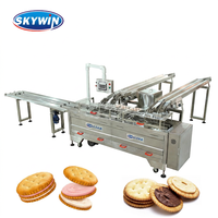 Machine à biscuits sandwich Skywin, machine à biscuits fourrés au chocolat, machine d'emballage de biscuits sandwich