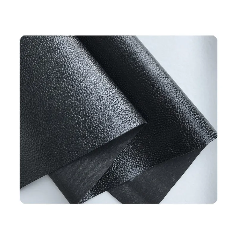 Ghế xe màu đen, túi xách, nội thất nội thất, kết cấu vải thiều bóng, sản phẩm da tổng hợp polyvinyl clorua