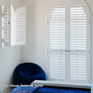 Persiane Orizzontali in Legno Personalizzate per Interni, Persiane a Lamelle <span class=keywords><strong>Mobili</strong></span> in Legno, Persiane in PVC Stile Plantation - Product Image 4