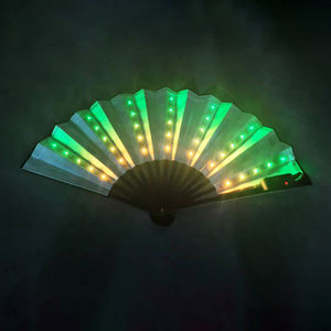 Kipas Led isi ulang kualitas tinggi untuk pesta iklan kustom Led Promosi kipas tangan - Product Image 3