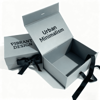 Boîtes cadeaux pliantes magnétiques de luxe Offre Spéciale avec rubans boîtes de papier d'emballage cadeau magnétiques pliables pour vêtements veste d'hiver