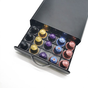 Capsules de café Nespresso, 30 pièces, capacité de 50, goût variable, dosette de rangement à tiroirs, organisateur - Product Image 3