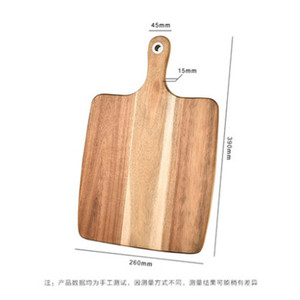 Tabla de cortar de madera de acacia 39x26x1.5cm, rectangular, para preparación de alimentos - Product Image 5