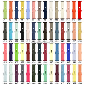 Hot 2021 Band para <span class=keywords><strong>Watch</strong></span> series <span class=keywords><strong>6</strong></span> 5 4 3 2 44mm 42mm 40mm 38mm Correa deportiva de silicona Reemplazo para iWatch Bands Mujeres Hombres - Product Image 1