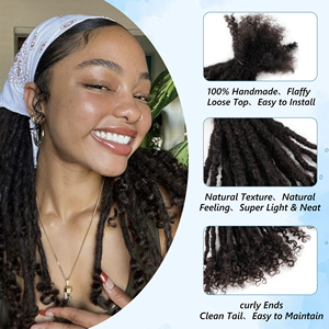 Extensions de cheveux 100% naturels en gros : Locs, <span class=keywords><strong>Dreadlocks</strong></span> au crochet, Boom Locs tressées pour femmes noires - Product Image 6