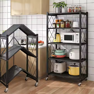 Estante Metálico Plegable de un Solo Nivel, Multifuncional, para Organización de Cocina, Solución para Ahorrar Espacio, Compatible con Google Home y <span class=keywords><strong>Homepod</strong></span> - Product Image 2