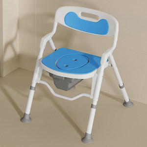 Chaise de salle de bain YJL 550x625x718mm pliable, antidérapante, pour douche et toilettes, pour personnes âgées et femmes enceintes - Product Image 1