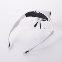 Lunettes portable de lecture de loupe HD multi-objectif, lunettes avec lumière LED pour l'entretien de la lecture 9892B2