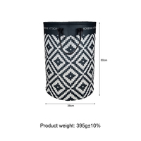 Panier à linge en feutre imprimé avec poignées en tissu, grande capacité, sac de rangement pour vêtements sales pour la maison et la salle de bain