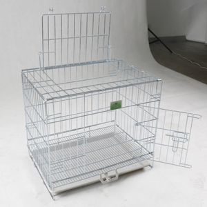 Fabrika toptan sıcak satış çoklu boyutları köpek kafesi evcil hayvan kulubesi Metal katlanabilir kapatılabilir muhafaza Mesh evcil hayvan sandığı - Product Image 2