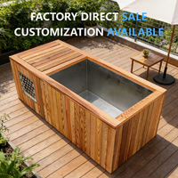 Baignoire Spa Tout-en-un Moderne Écologique en Acier Inoxydable 304 avec Refroidisseur et Filtre pour Bain de Glace, Idéale pour Salle de Bain, Extérieur, Hôtel, Salle de Sport