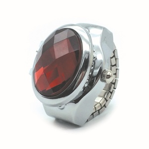 Relojes de Anillo Ajustables de Talla Única, Reloj de Dedo Elástico con Esfera Redonda de Cuarzo y Acero Inoxidable, Mini Reloj para Parejas, Regalo - Product Image 6