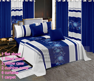 13 mảnh mô hình mới 2024 chất lượng tốt bộ đồ giường với phù hợp với Rèm Cửa Nhà bedsheet bedskirt Vua Kích thước - Product Image 2