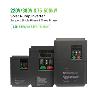 CKMINE Factory Onduleur <span class=keywords><strong>de</strong></span> pompe <span class=keywords><strong>solaire</strong></span> 5 CV 4 kW 380 V Triphasé MPPT DC hors réseau vers AC VFD pour l'irrigation agricole - Product Image 1