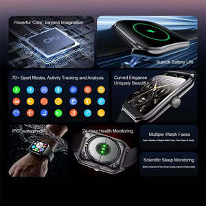 สมาร์ทวอทช์ MT61 หน้าจอโค้ง 2.5D AMOLED HD ขนาด 1.96 นิ้ว พร้อมระบบสัมผัส  ตรวจสอบสุขภาพตลอด 24 ชั่วโมง  กันน้ำระดับ IP67 นาฬิกาออกกำลังกาย - Product Image 4