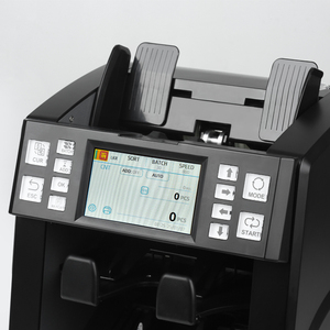 Machine de comptage et de tri automatique de billets multi-devises à grande vitesse (1200 pièces/min) avec imprimante intégrée, écran tactile TFT 4,3 pouces et deux CIS - Product Image 5