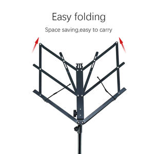 Accessoires de musique Offre Spéciale support de livre de musique basson 180cm ajouter un trépied en fer réglable en hauteur avec support de microphone - Product Image 6
