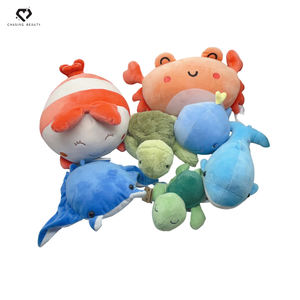 Set <span class=keywords><strong>de</strong></span> Peluches <span class=keywords><strong>de</strong></span> Animales Marinos Surtidos, Colección <span class=keywords><strong>de</strong></span> Peluches Suaves para Niños, Regalo con Temática Oceánica, Muñecos <span class=keywords><strong>de</strong></span> Compañía para Jugar - Product Image 1