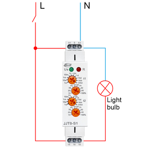 Relais temporisé multifonction JIUJI JJT8-S, minuterie à temporisation, prend en charge la configuration personnalisée par le <span class=keywords><strong>temps</strong></span> de base multiplié par le pourcentage - Product Image 5