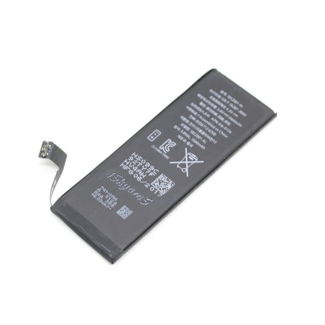 I5S 1560mAh Replacement Battery for for 5S CE Certified High Quality Rechargeable Li-polymer 800 Cycles Stock Wholesale