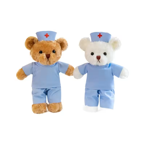Ensemble de peluches personnalisées pour le personnel médical, adorable ours en <span class=keywords><strong>peluche</strong></span> infirmière ou médecin, cadeau pour l'hôpital - Product Image 5