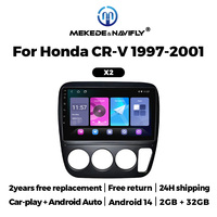 MEKEDE-Lecteur Multimédia Android avec Écran Tactile, Navigation FM, 4 cœurs, 2 + 32 Go, pour Honda CR-V 1997-2001