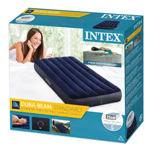 INTEX Series 64757ขายส่งรถกลางแจ้งตั้งแคมป์แอร์ที่นอนเดียว