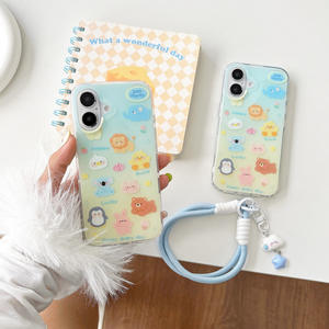 Gradiente blu doppio strato cartone animato animale <span class=keywords><strong>Cover</strong></span> per <span class=keywords><strong>iPhone</strong></span> 16 Pro Max per <span class=keywords><strong>Apple</strong></span> 15 <span class=keywords><strong>14</strong></span>/13 modello 11pro - Product Image 1